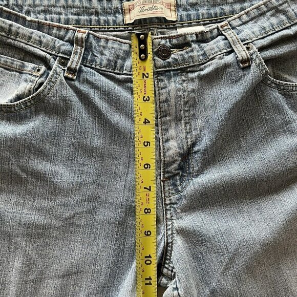 Levi’s Stretch Low Rise* Bootcut Light Wash 5-Pocket Jeans-16 Medium - Picture 7 of 12